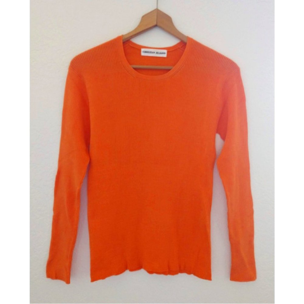 Christian Aujard vibrant, cotton-knit sweater M